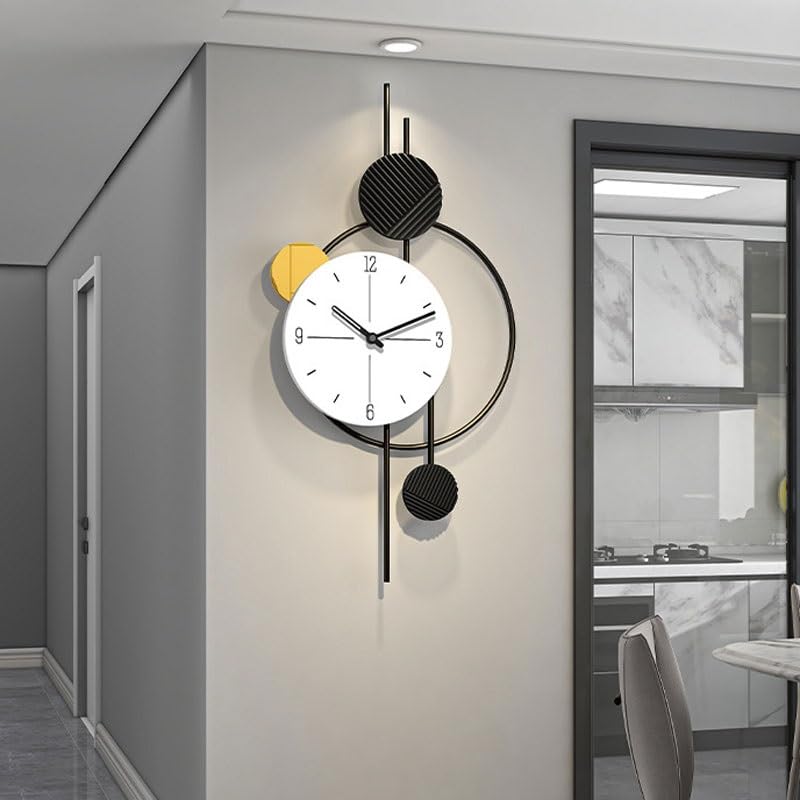 Horloge murale de restaurant moderne suspendue pour décorer les grands murs