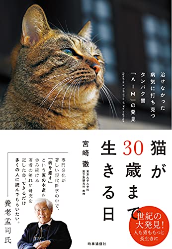 猫が30歳まで生きる日 治せなかった病気に打ち克つタンパク質「AIM」の発見 猫が30歳まで生きる日 治せなかった病気に打ち克つタンパク質「AIM」の発見