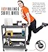 Tubstr 3-Tier Rolling Utility Cart with Wheels | Supports 300 lbs. Total | Heavy-Duty Capacity for Garage Storage, Office Spaces, & Kitchen Use | Durable Tool Cart with Locking Wheels (Gray, 32 x 18)