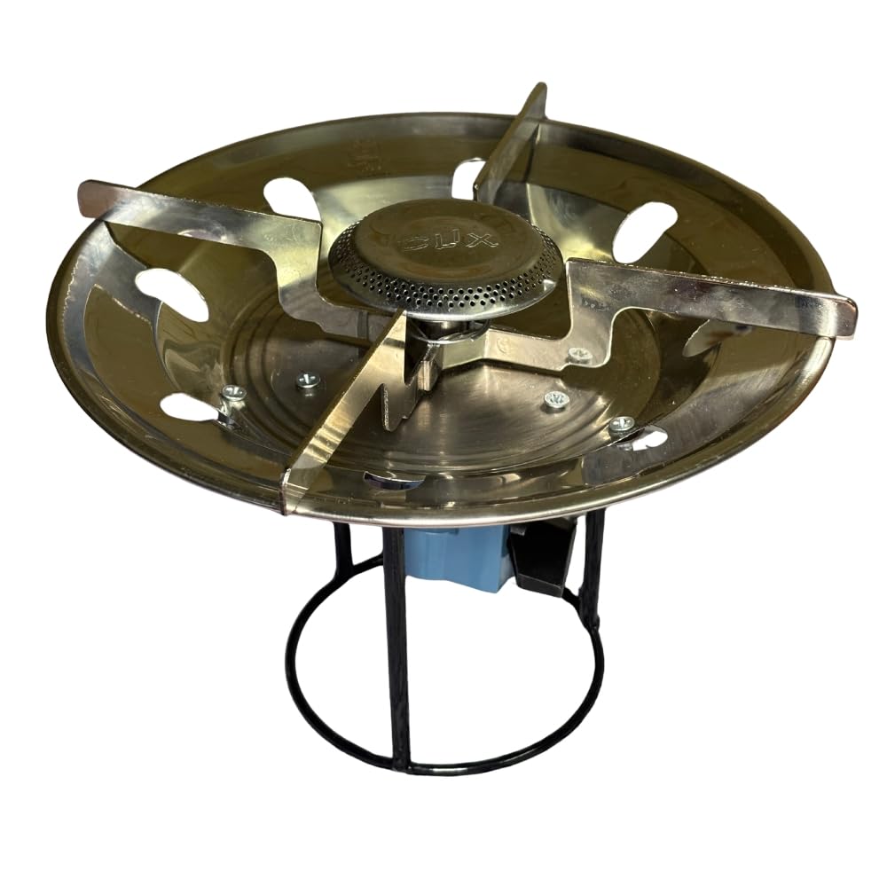 PKL Limited Clix Portable LPG Stove with Adaptor, SS Cooktop 225mm