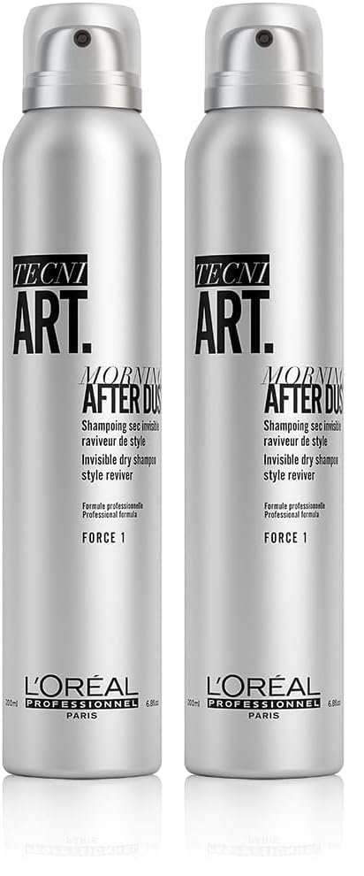 L'Oréal Professionnel, Champú Seco Invisible, Fragancia Fresca, Cabello Graso, Volume Refresh, TecniART, 200ml (Paquete de 2)