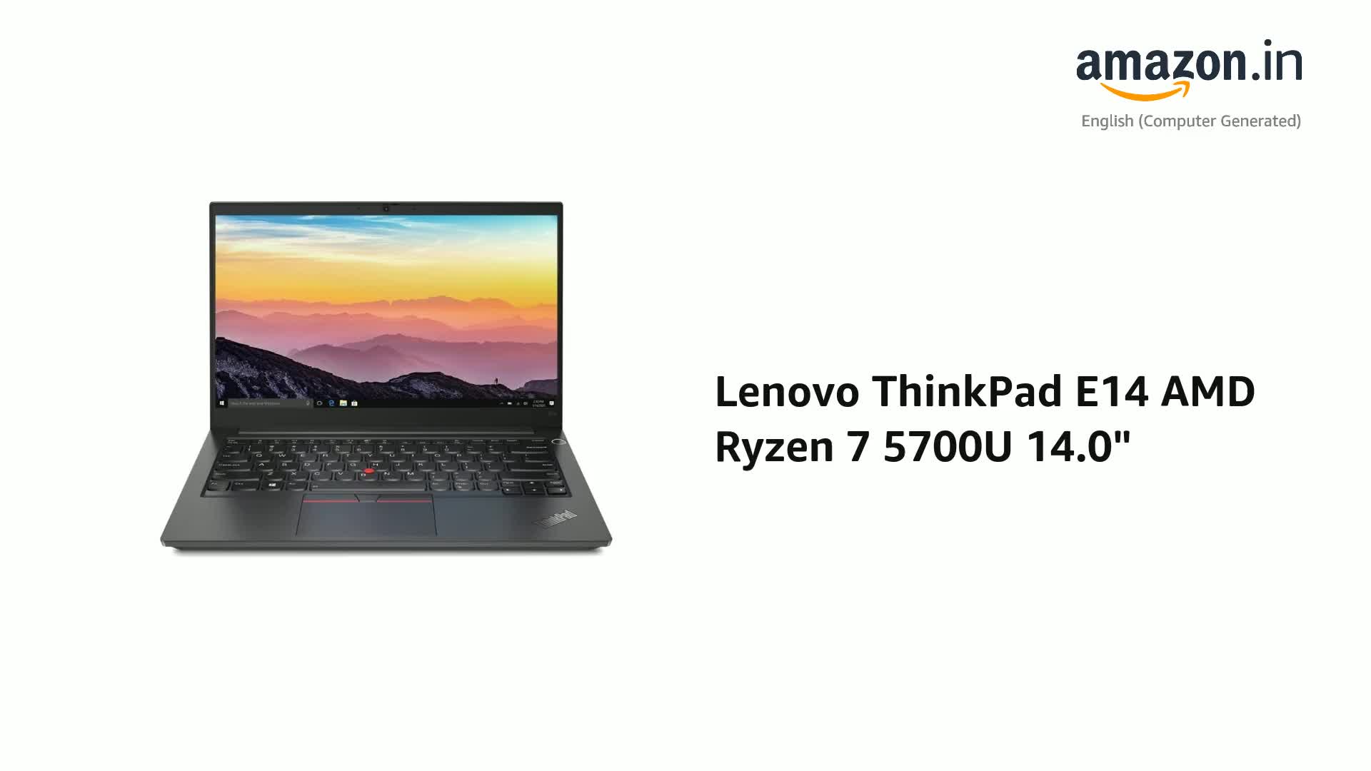 Lenovo ThinkPad E14 AMD Ryzen 7 5700U 14.0