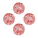 Enamelware Dinner Plate - Red Marble