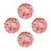 Enamelware Dinner Plate - Red Marble