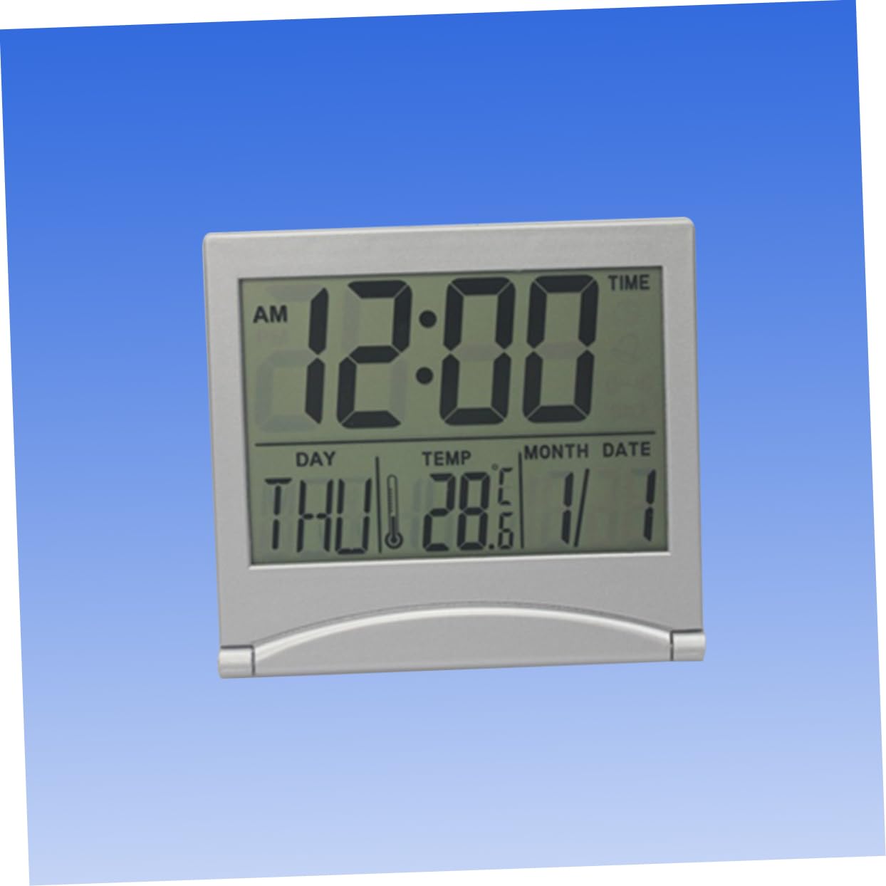 MAGICLULU 3stücke Faltbare LCD Spiegel-wecker Mit Temperaturanzeige Und Kalenderfunktion Ultrathin Reiseuhr Für Und Tisch Für Zuhause Büro Und Unterwegs