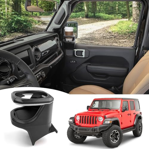 Portavasos para Jeep Wrangler JL JLU 4XE 2018-2024 y Gladiator JT