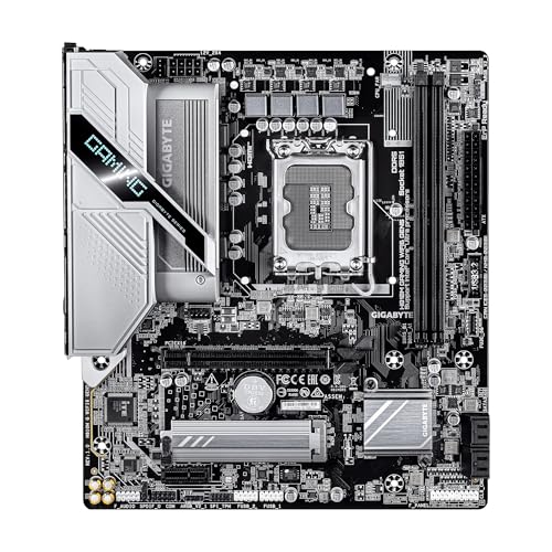 Image of GIGABYTE H810M Gaming WIFI6 GEN5 Intel LGA 1851 mATX Motherboard, Support Core Ultra (Series 2), DDR5, 4+1+2 Power Phase, PCIe 5.0 x16, 1x M.2, USB 3.2 Gen 1, Front USB-C, WiFi 6, 2.5GbE, EZ-Latch