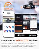 VANTRUE N2X 2,7K + 1080P kamera samochodowa STARVIS 2 Dual HDR noktowizor na desce rozdzielczej, przednia kamera 2,5K/60 kl./s, GPS, WiFi, aplikacja i sterowanie głosem, 2″ 323° kamera samochodowa 24