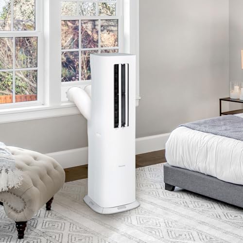 Hisense 8,000 BTU Portable Inverter Air Conditioner with Dehumidifier, Quiet Operation & Dual Hose Design, AC Heater Combo Unit for Room in White - Image 2