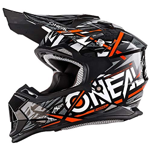 Casco para motocross de Oneal 2 Series Synthy Youth, Orange White, Small