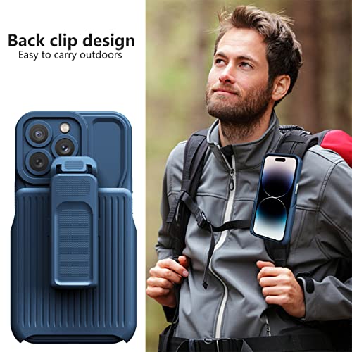 Hitaoyou Iphone 14 Pro Max Cases, Iphone 14 Pro Max Phone Case, Heavy Duty [3 Layers] Shockproof Full Body Rugged Hybrid Case For Iphone 14 Pro Max 6.7" With Kickstand Belt Clip Holster Cover #TOP3