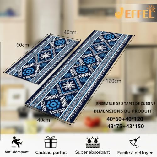 Tapis de cuisine antidérapants durables lavables 40x60 40x120