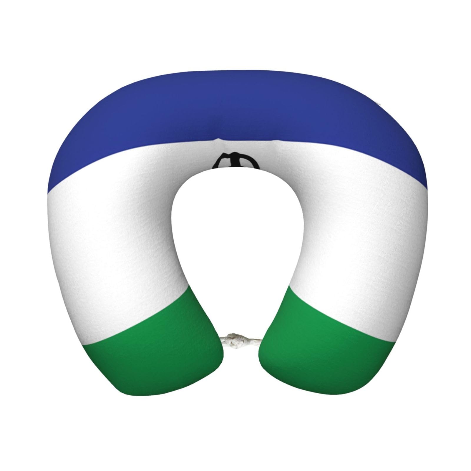 peiyeety Comfortable Flag of Lesotho Print Memory Foam Travel Pillow - U-Shaped Neck Support for Trips, Office Naps, and More