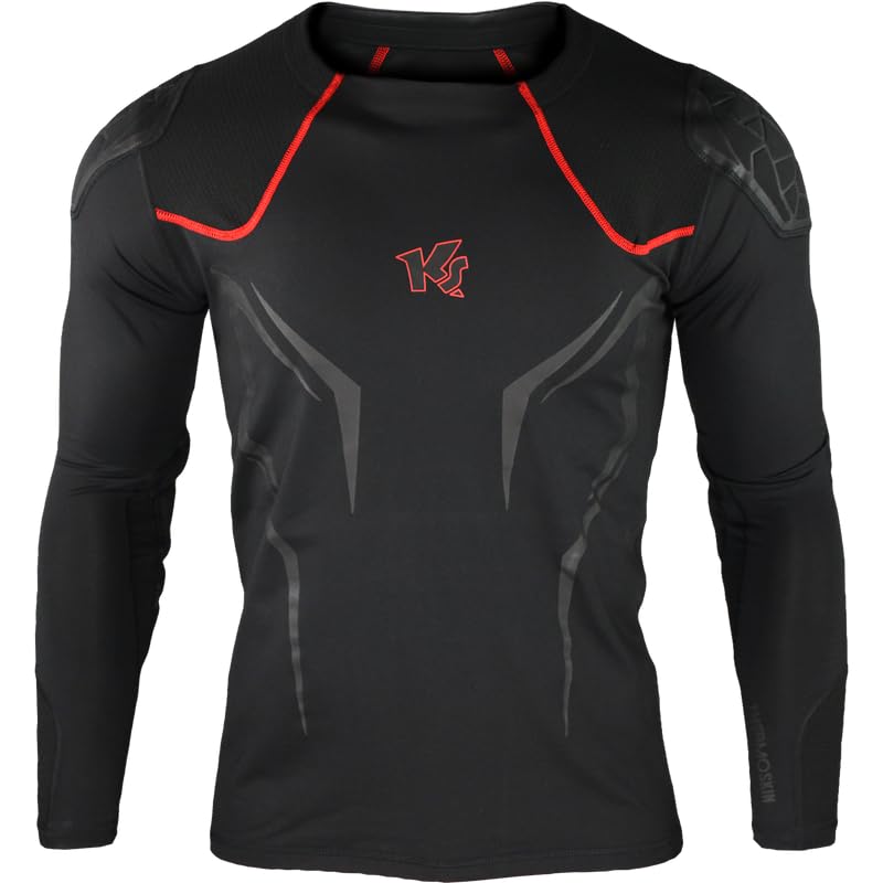 KEEPERsport Torwart Thermo Unterziehtshirt Langarm – integrierte Ellbogen Polsterung, atmungsaktiv, ideal für Torhüter, Größen: 128-XXL