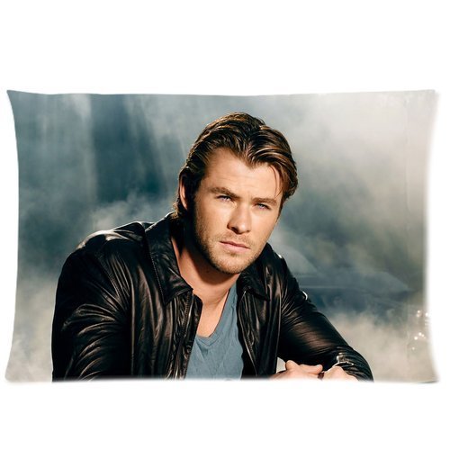 Chris Hemsworth Custom Zippered Pillow Case 20x30 (one side)