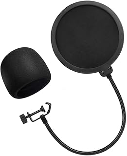 Vaguelly 1 Set Metal Strainer Mini Mic Shield Microphone Filter Microphone Mini Mics Mic Sponge Cover Microphone Wind Screen Shield Microphone Wind Screen Filter Earphone Windshield Suite