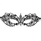  Celebrabox Máscara Seductora de Encaje para Fiestas de Disfraces, Sorprenda de Forma discreta, al Mismo Tiempo Que parezca Estar maquillada de Color Negro (Seductive)