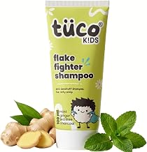 Tuco Kids Anti Dandruff Shampoo for Kids, Flake Fighter, SLS Free, 100ml | Camphor, Neem & Tea Tree Oil. Paraben Free. Soothes Dry & Itchy Scalp. pH Balanced, Tear-Free. Ages 5-15 Years.