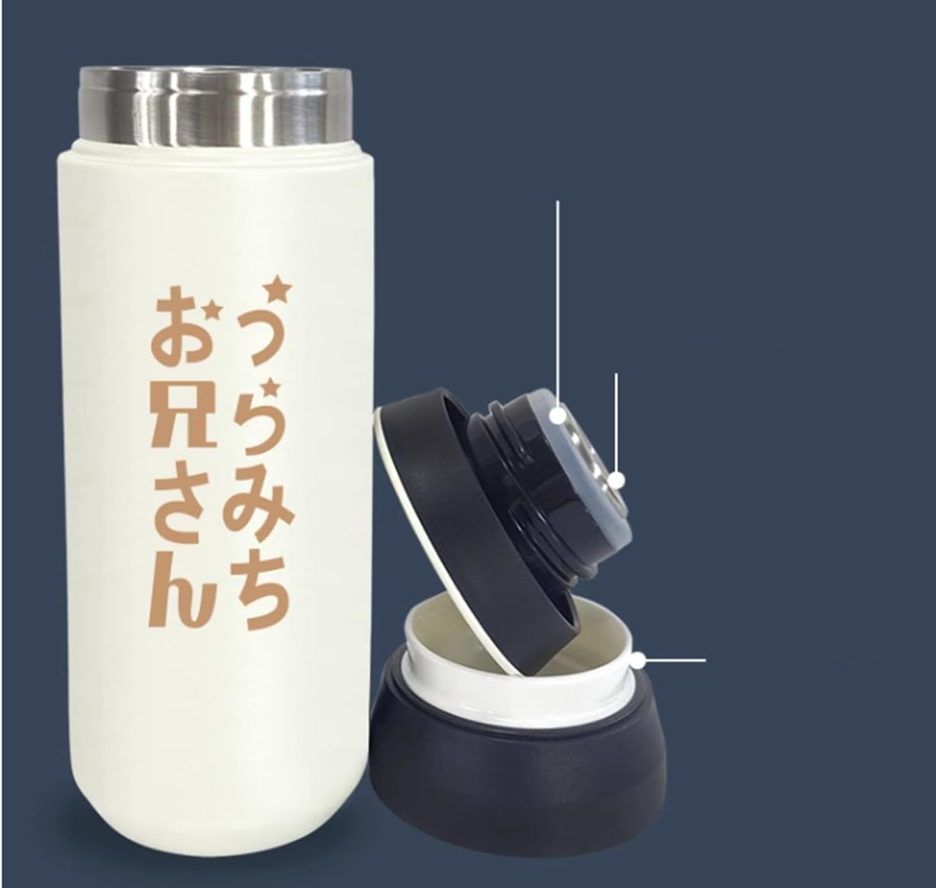 うらみちお兄さん 魔法瓶 小鳥さん 水筒 コーヒーカッ 真空断熱 保冷缶 保温 大容量 直飲み コップ 人気 キャラクター 萌えグッ