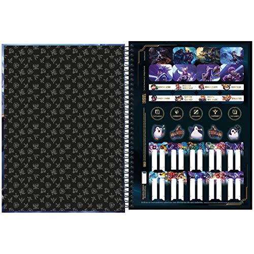 Caderno Tilibra Capa Dura Universitário League Of Legends 1M 80 Fls 309460 28194