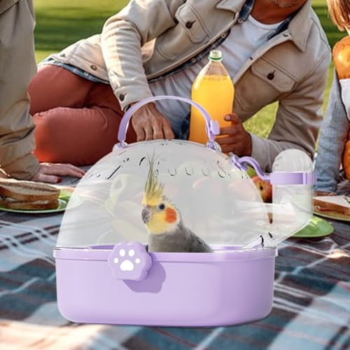 Carrot Carrier, Bird Travel Carrier - Carrot Bird Cage Carrier,Étui panoramique Portable avec Bouteille d'eau pour Aventures Sauvages extérieures – Image 4
