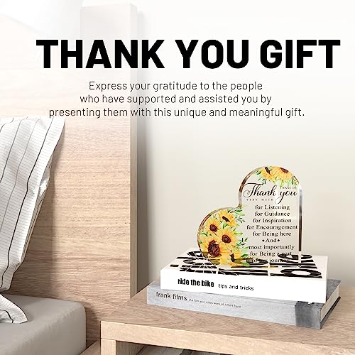 Thank You Gifts For Women, Appreciation Gift For Teacher, Boss Lady, Coworker, Office Manager, Nurse, Mom, Her - Colleague Leaving Gift, Acrylic Desk Decorative Sign For Home Office #TOP2