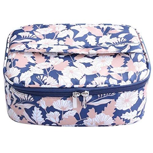 Preisvergleich Produktbild Multifunktionale Kosmetiktasche mit Flamingo-Motiv, große Kapazität, wasserdicht, tragbar, für Reisen, Make-up, 1 Stück