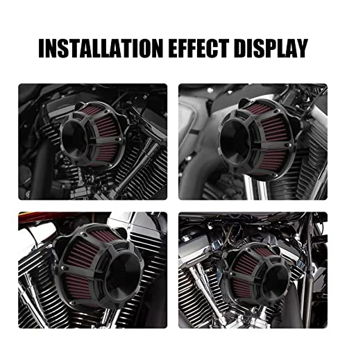 Air Cleaner Intake Filter Kit For Harley Dyna Fat Bob Low Rider Softail Flst 93-2015 Touring Electra Street Glide 93-2007 Twin Cam Evo #TOP2