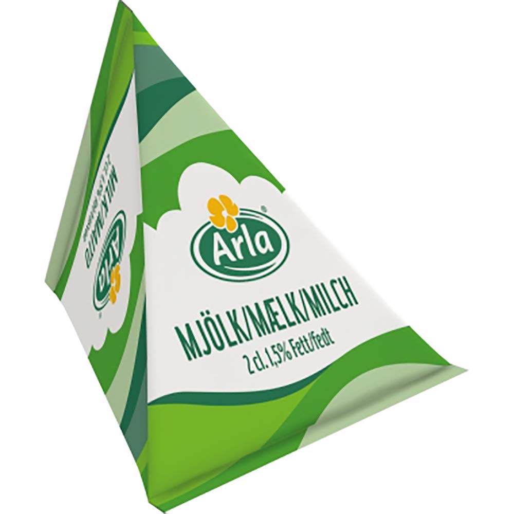 Unité lait Arla 1,5% matières grasses, présentoir en carton