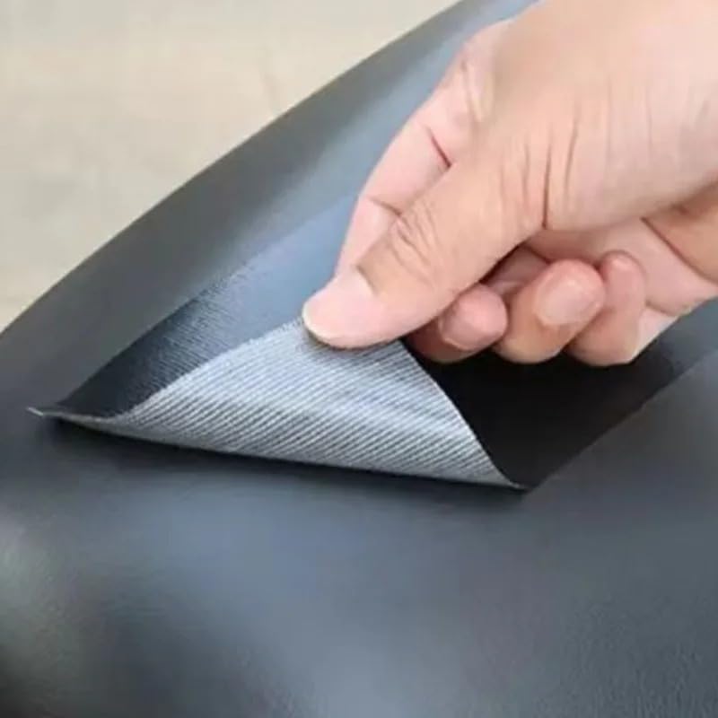 1Roll Self-Adhesive Strong Artificial Leather Patch Waterproof PU Repair Scooter Motorcycle Leather Chair Sofa Patch DIY Black