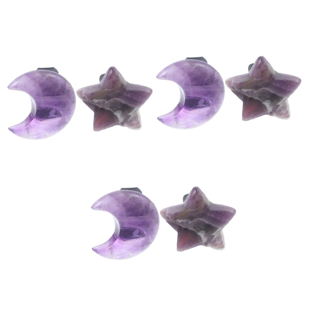 Mobestech 6pezzi Clip Decorative Per Bocchette Aria Auto Ornamenti Cristallo e Stella Per Interni Auto Decorazione Elegante e Facile Da Installare