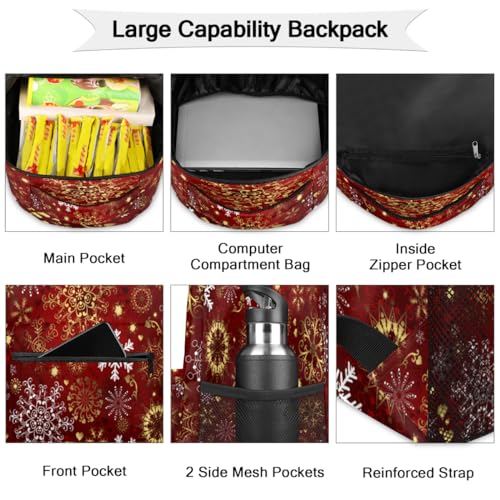 Sac à dos d'hiver flocon de neige pour transporter votre PC sans douleur - 3