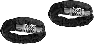 CLISPEED 2pcs Bicycle Chain Heavy Duty Chain Combination Bike Lock Scooter Lock Anti Motorcycle Chain Motorcycle Anti- Lock Anti- Bike Lock High Security Bike Lock Safety Chain Grey