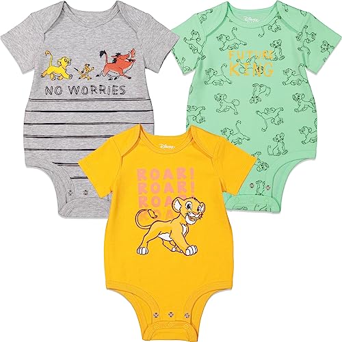 Image of Disney Baby 3-Pack Bodysuits Newborn to Infant