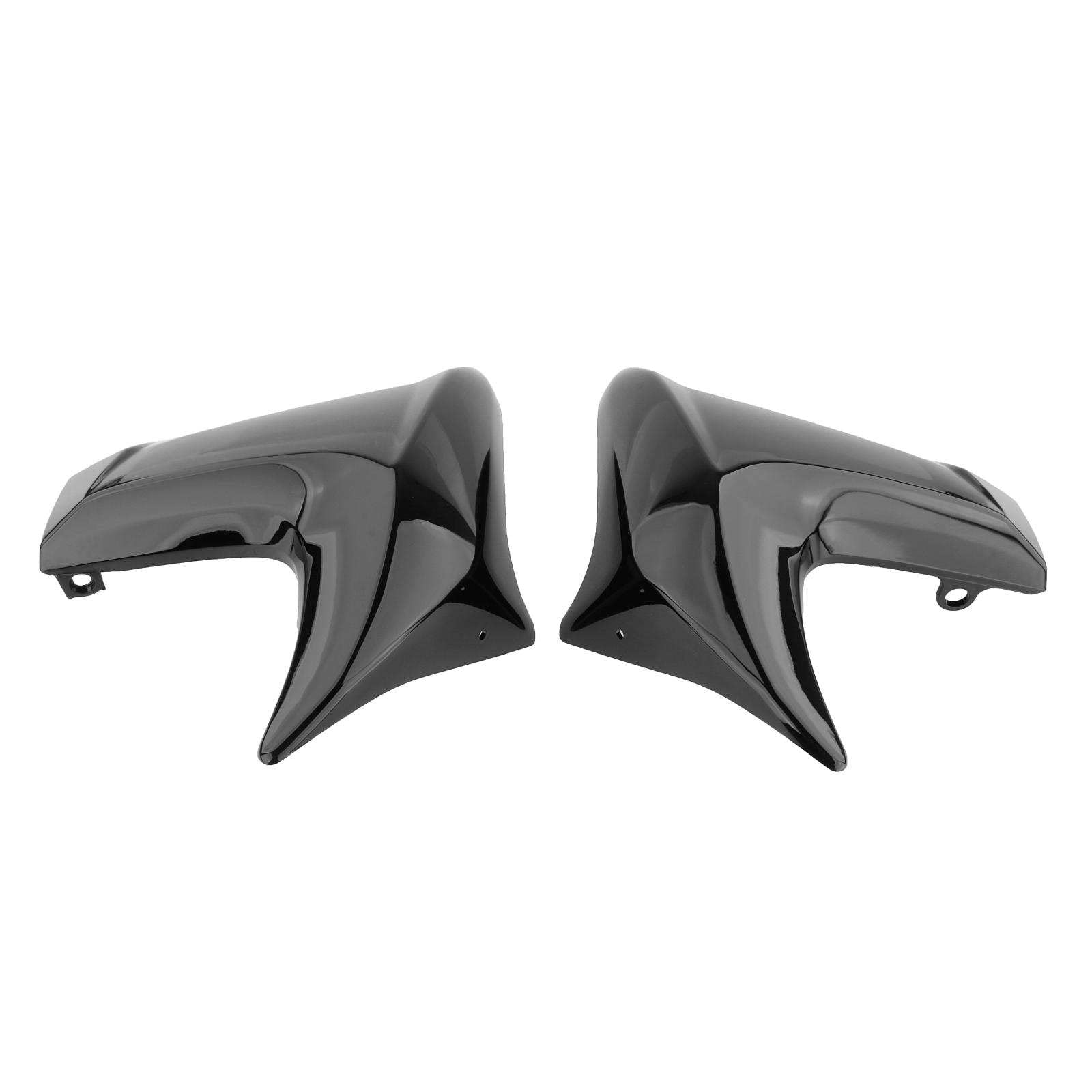 MagiDeal 2 pièces gauche et droite moto radiateur côté capot carénage remplacement convient pour ER6N ER 6N 2012 2013 2014 2015 pièces de réparation , Noir brillant