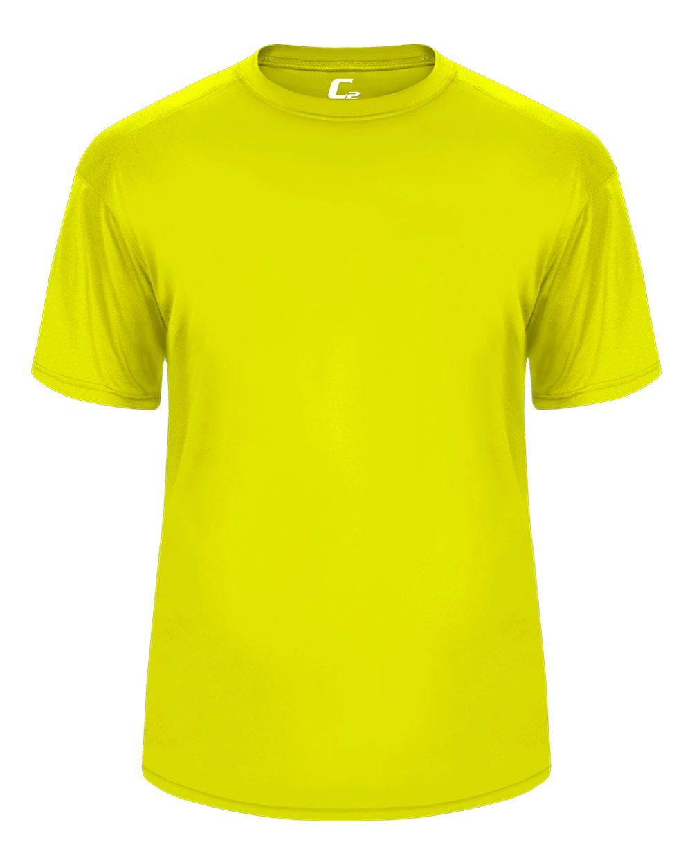 Badger Sport C2 Bright Yellow Youth XL Short Sleeve Wicking Tee