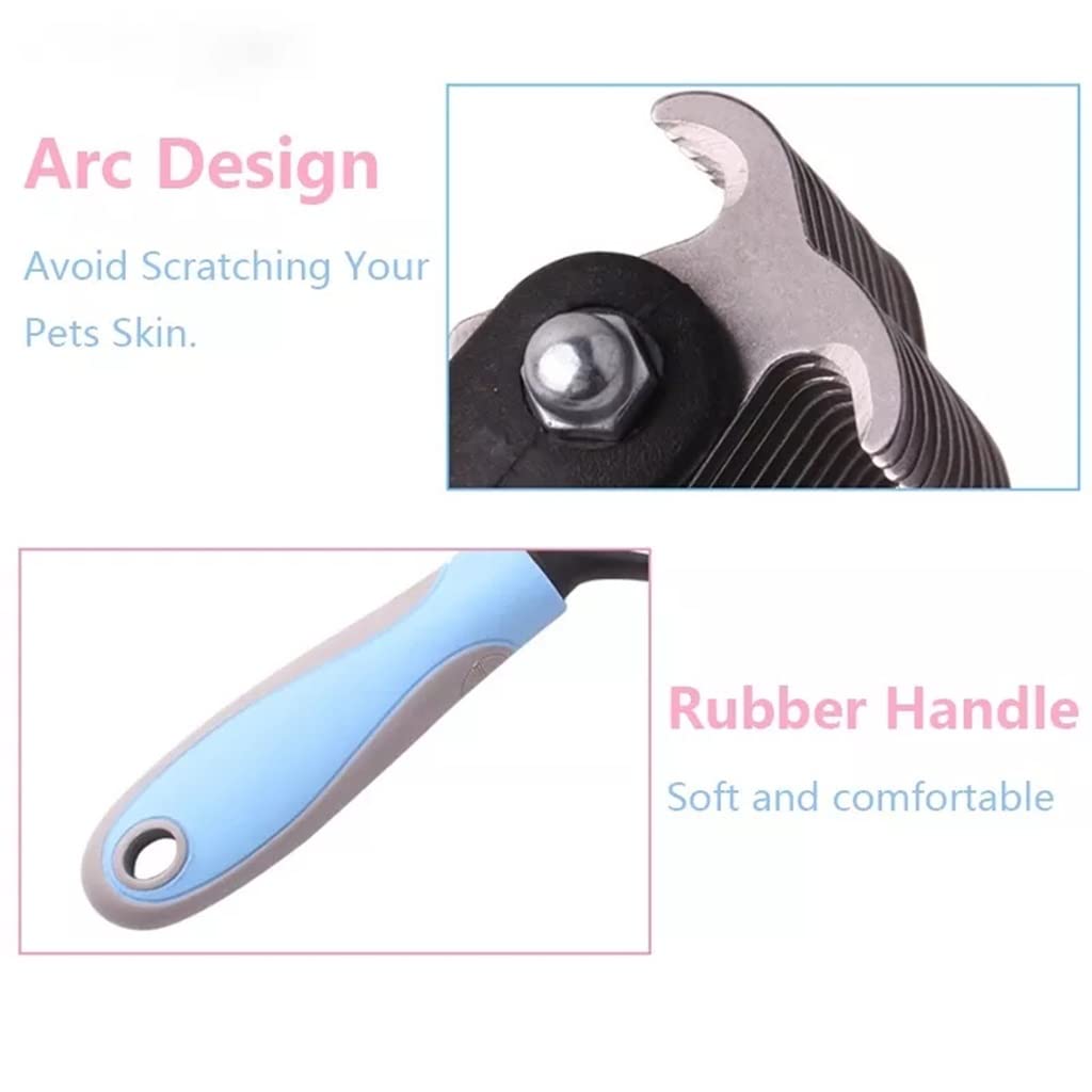 Pet Fur Knotter Toelettatura del Cane Depilazione Attrezzi per Animali Domestici Depilazione Pettine Spazzola Doppia Faccia Forniture per Animali Pettine (Color : B, Size : 17 * 9cm) (A 17*9cm)