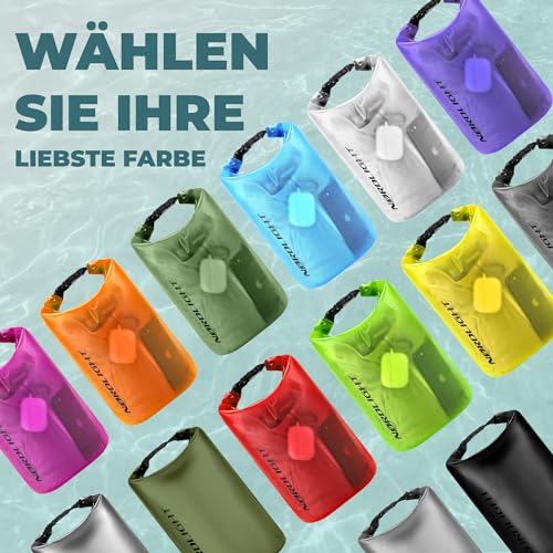Nordlight Dry Bag 20L Wasserdichter Beutel in Metallic