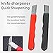 2Pcs Gardening Tool Sharpener, Gardening Scissors Sharpener, Quick Sharpener for Gardening PrunersKnives and Scissors (Black)