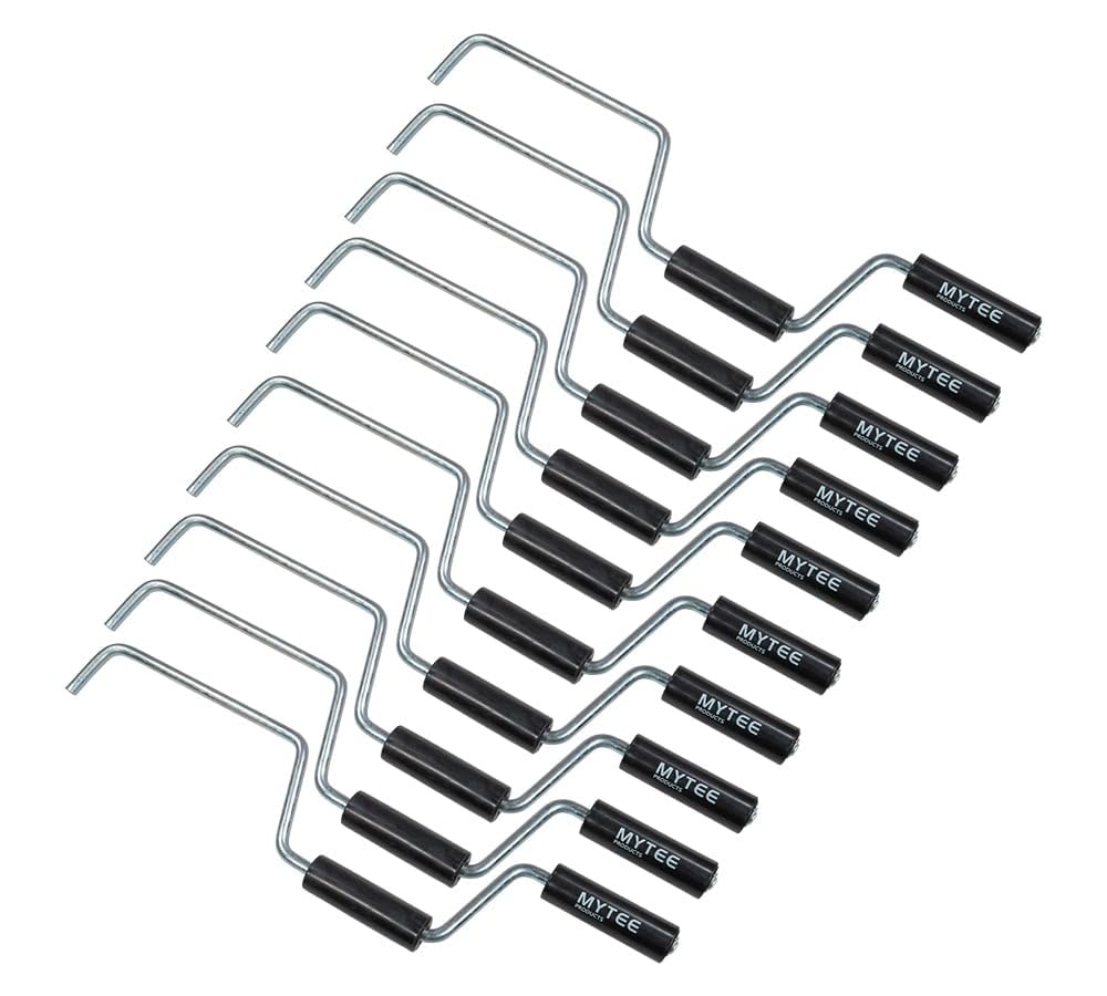 Mytee Products 10 Pack Strap Winder for Flatbed Trailer Winches - Black Quick Hand Strap Roller for Truckers - Winch Strap Winder for Winding - Flatbed Accessories