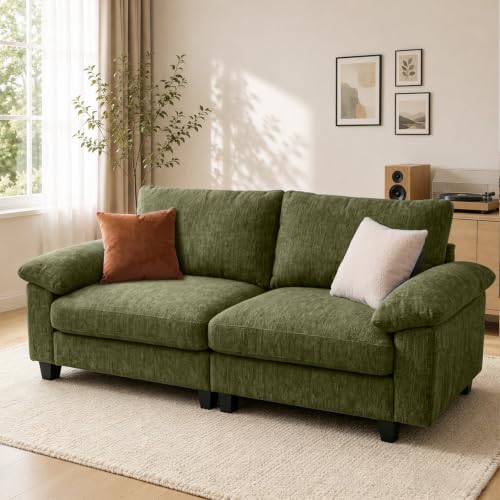 Image of 78 inch Loveseat Cloud Couch, Sectional Couches for Living Room