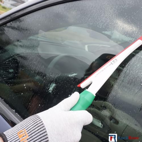 Image of RockRose Doctor Stroke Squeegee - Professional Window Tinting Squeegee & Vinyl Wrap Applicator, Heavy-Duty Rubber Scraper for Auto Glass & Flat Glass Tint Red 2PCS