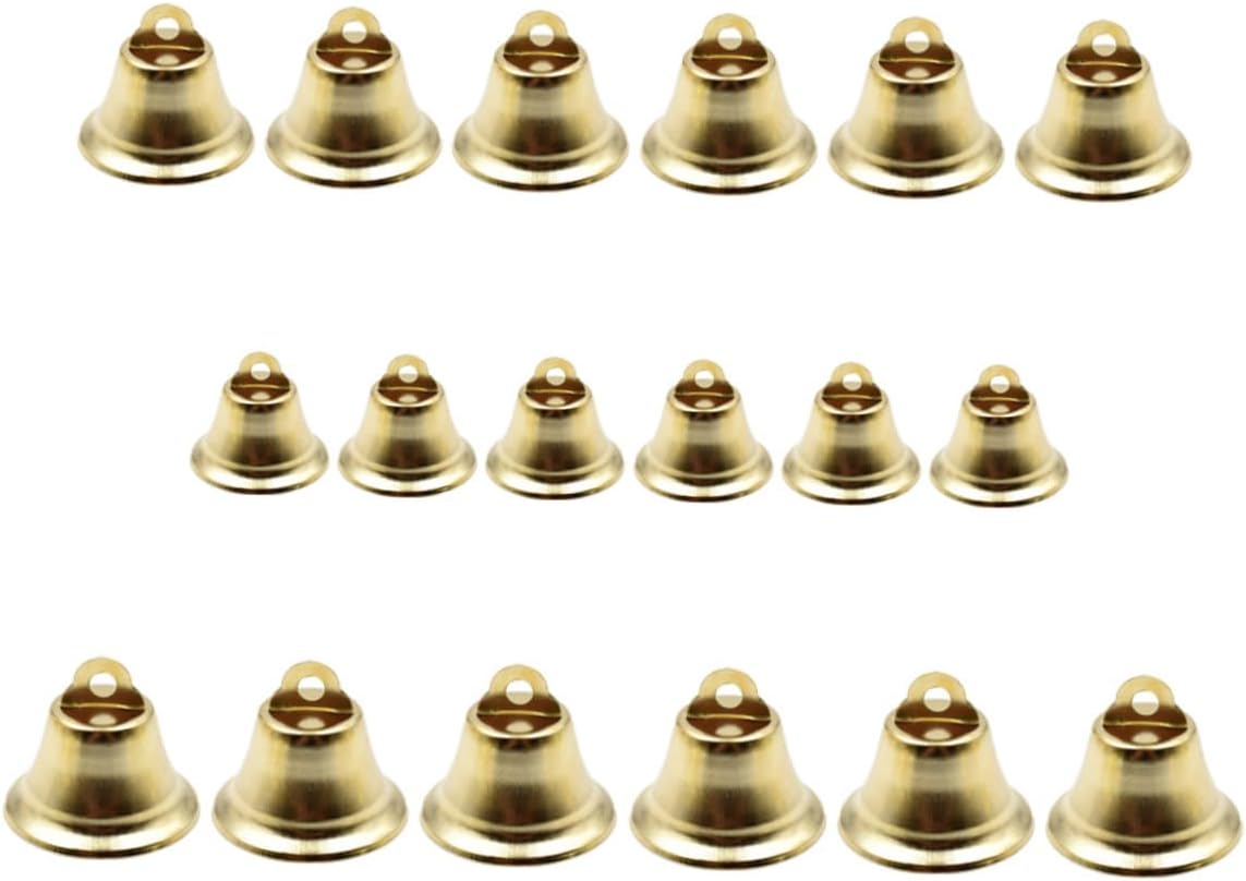 Small Christmas Bells,Christmas Hanging Bells, Feng Shui Hanging Bells,60pcs Open Horn Bell Feng Shui