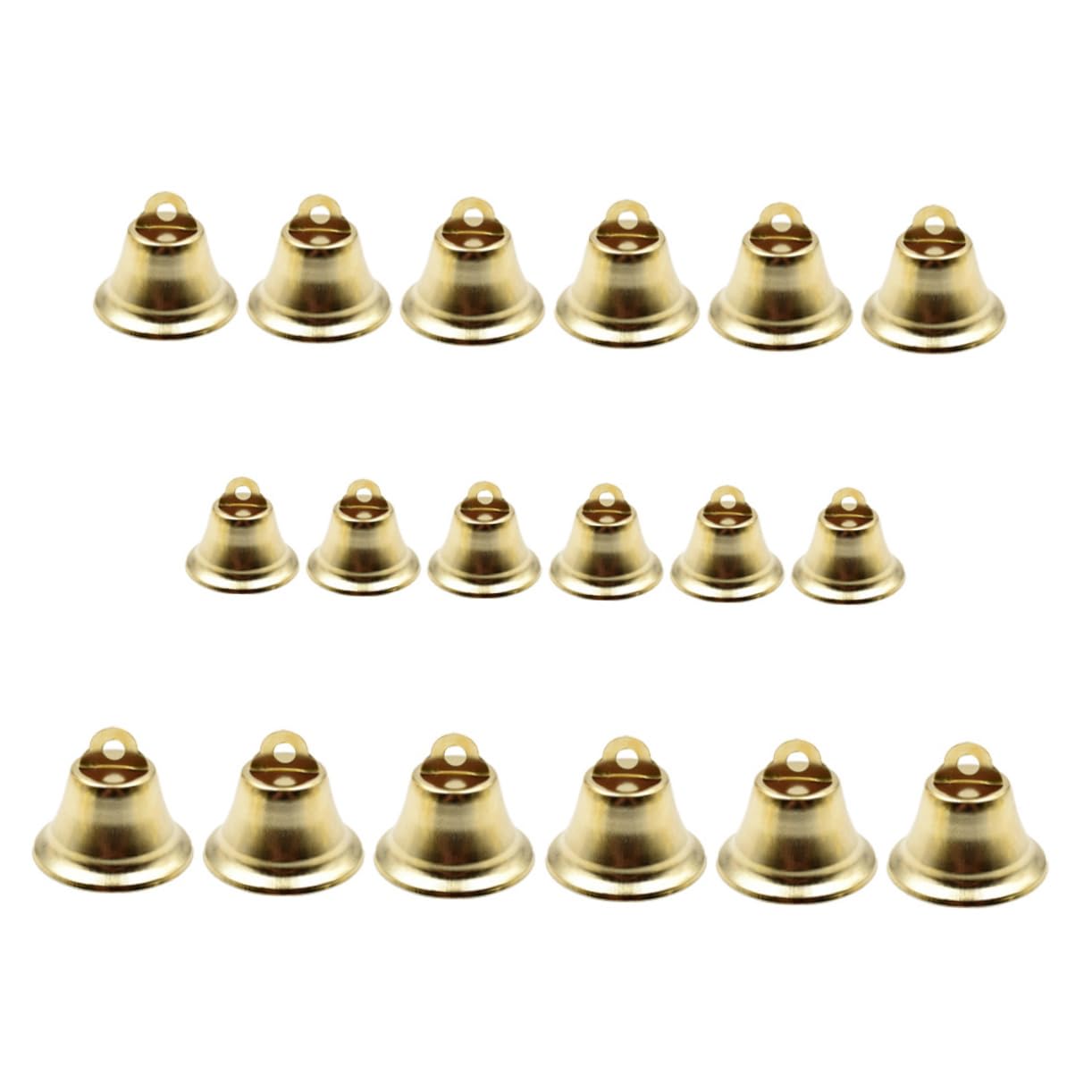 Piccole campane di Natale, campane da appendere natalizie, campane da appendere Feng Shui, 60 campane aperte in corno Feng Shui