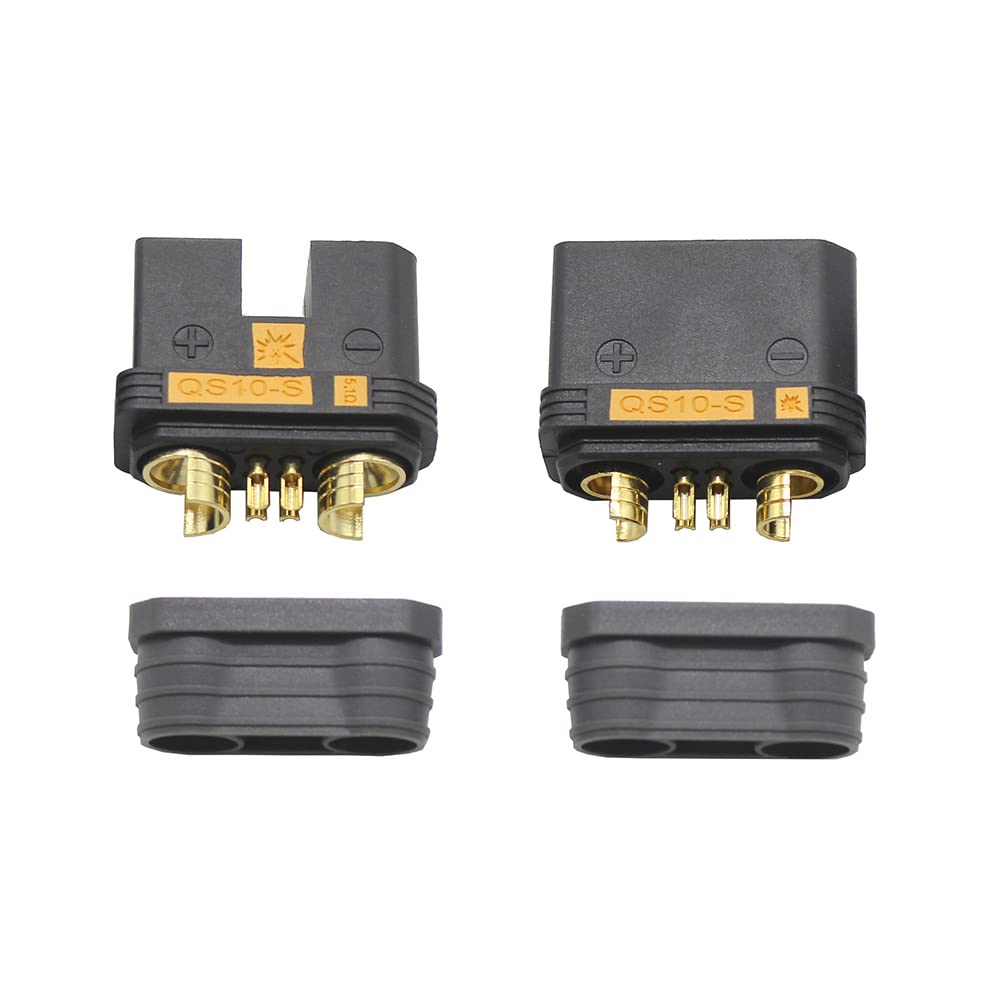 Lot De 2 Paires Connecteurs QS10 EC10 Plaqués Or 180A - Anti-flash, Anti-polarité, Pour Batterie Voiture, Vélo électrique - 7