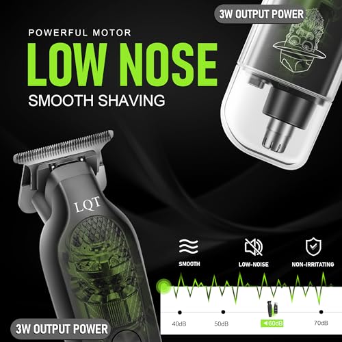 Image of Hair Clippers for Men, Professional Hair Trimmer Barber Cordless Zero Gapped T-Liner Shaver with LCD Display & Nose Trimmer, Mens Gifts for Beard, Hair Cutting and Grooming Gifts for Father