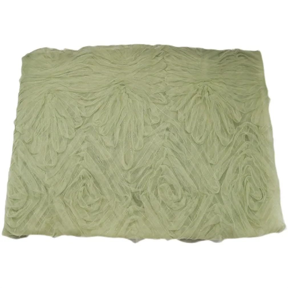 Tela De Malla Bordada Para Coser Vestido, Tela De Diseñador De Malla 3D Hecha A Mano, Costura Artesanal, Material De Retales Para Vestido De Boda