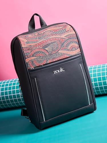 Image of ZOUK Olina Daypack for Women - Convertible Backpack with Laptop & iPad Compartments | Stylish Handcrafted Office & Travel Bag with Water-Resistant Lining & Dual Straps |