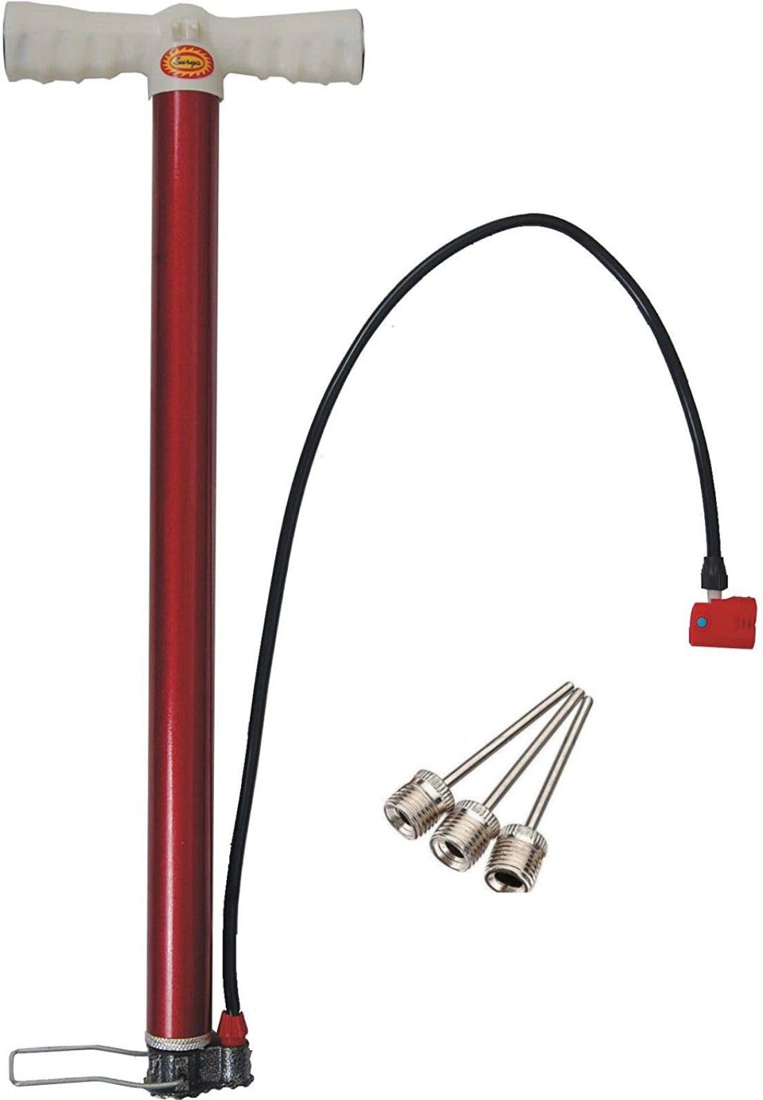 LCARNO Air Cycle Pump for Football Bicycle Basketball Volleyball Balloon with 3 AIR PIN Bicycle, Ball, Football Pump, Basketball Pump, Handball Pump Pump (Multicolor)-image-10