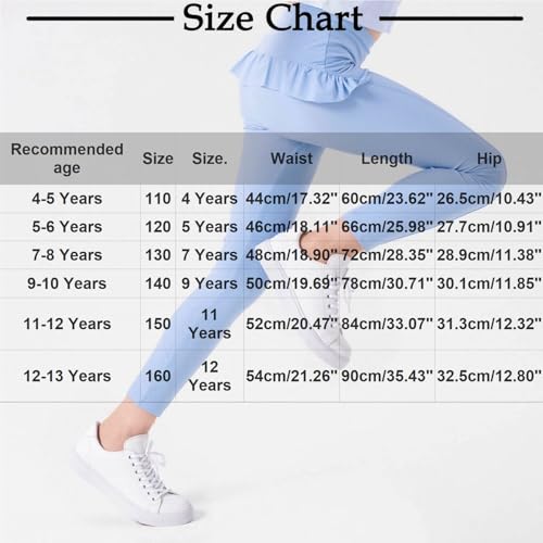 Girls Yoga Pants High Waisted Leggings Kids Athletic Outfits Footless Tights Cute Bottom School Uniform Teen Clothes3